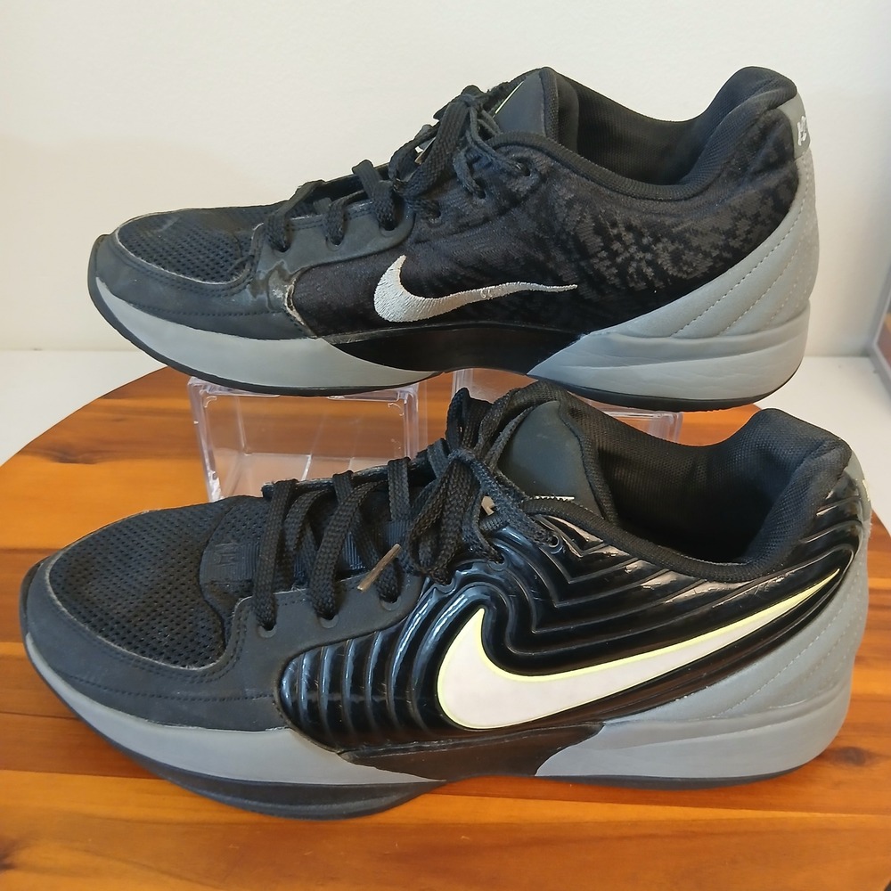Nike Ja‎ 2 Night Vision Men 12 Black Grey Basketball Shoes Sneakers FD7328-001